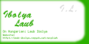 ibolya laub business card